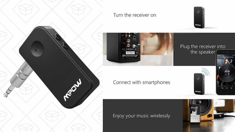 Mpow Streambot Bluetooth Receiver, $12 with code OTLMBV82